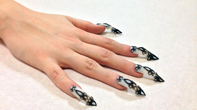 Illustration for article titled 3D-Printed Nails Are Way Crazier Than Your Typical Press-Ons